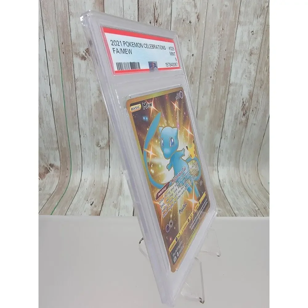 Mew 025/025 Gold Full Art Celebrations 25th Anniversary Pokemon Card PSA 9